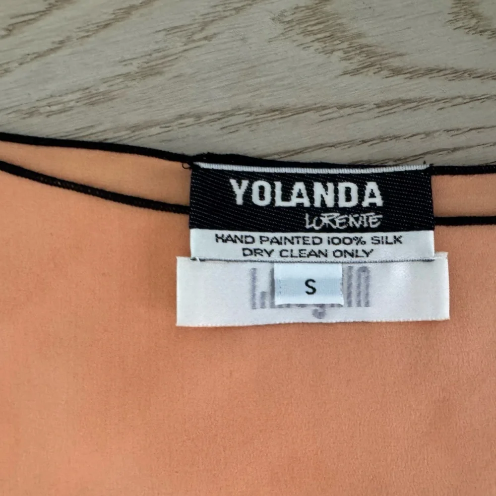 NWT Yolanda Lorente hand painted 100% silk 4 piece set size small
